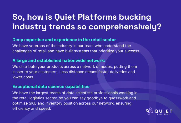 How is Quiet Platforms bucking industry trends